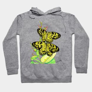 Black & Yellow Butterfly Hoodie